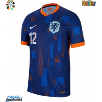 Nederland Jeremie Frimpong #12 Bortedrakt EM 2024 Kortermet